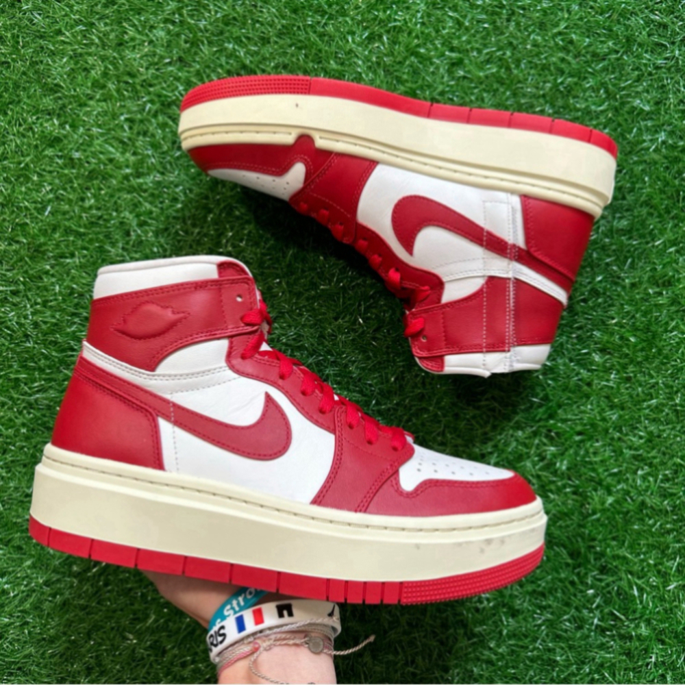 ✨New Nike Air Jordan 1 Elevate High Summit White / Varsity Red